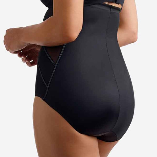 Culotte taille haute gainante FIT AND FIRM black  en nylon - Miraclesuit - Miracle suit lingerie gainant