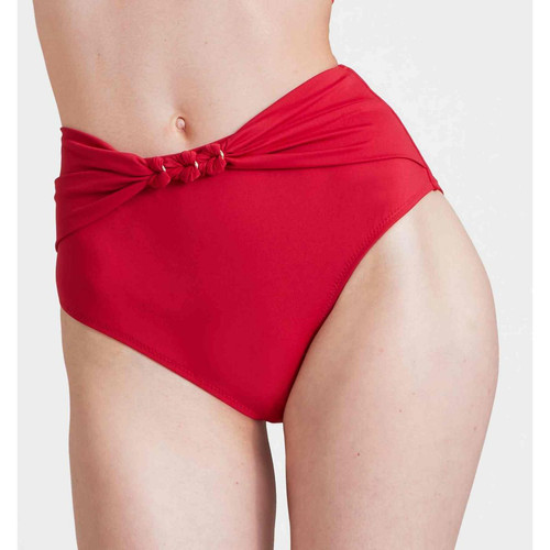 Culotte de bain taille haute rouge Aubade Maillots Ocean Cruise Aubade Maillots  - Promo aubade maillot de bain