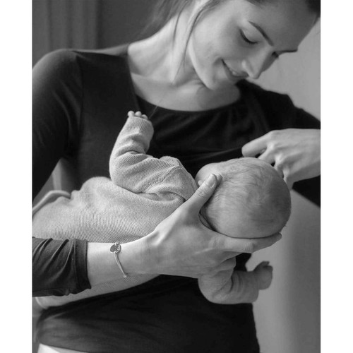 T-shirt manches longues maternité Noir - Cache Coeur LIFE - Cache Coeur - Soutien gorge allaitement 85d