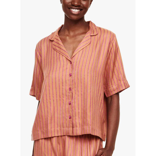Haut de pyjama - Chemise à manches courtes - Orange Femilet  - ANNA en viscose Femilet  - Femilet loungewear
