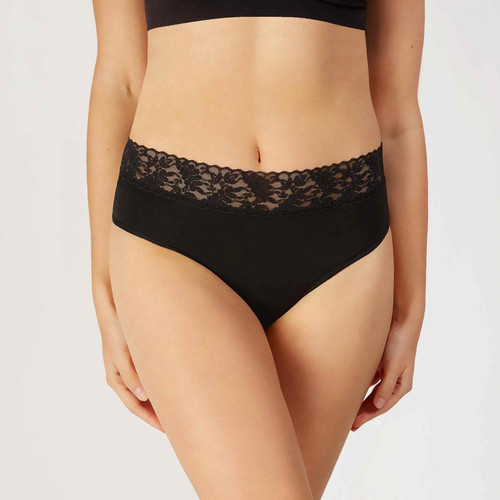 Culotte Menstruelle flux léger et moyen Flux Undies Bikini noir - Flux Undies - Flux undies