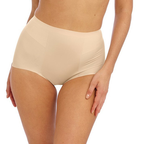 Culotte gainante taille haute - Beige en nylon - Wacoal lingerie - Culotte gainante